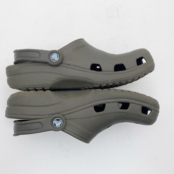 CROCS Brown Classic Clogs Comfort - Size W8-9/M6-7 - Picture 3 of 6